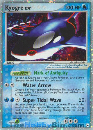 Kyogre ex EX Hidden Legends Ultra Rare #94/101