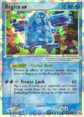 Regice ex EX Hidden Legends Ultra Rare #97/101