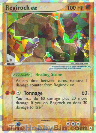 Regirock ex EX Hidden Legends Ultra Rare #98/101