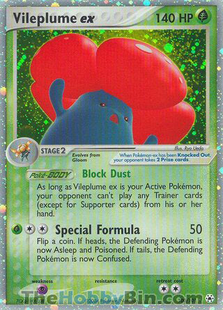 Vileplume ex EX Hidden Legends Ultra Rare #100/101