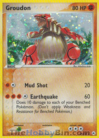 Groudon EX Hidden Legends Secret Rare #102/101