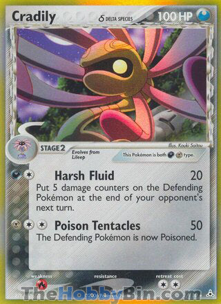 0002 Cradily Holo Rare Holon Phantoms