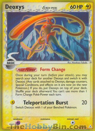 Deoxys EX Holon Phantoms Holo Rare #6/110