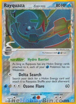 0016 Rayquaza Holo Rare Holon Phantoms