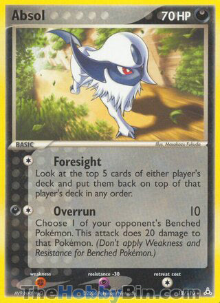 Absol #18/110 Rare - EX Holon Phantoms Pokemon card