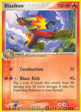 Blaziken #20/110 Rare - EX Holon Phantoms Pokemon card
