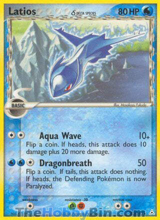 Latios #22/110 Rare - EX Holon Phantoms Pokemon card