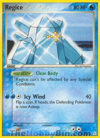 Regice #27/110 Rare - EX Holon Phantoms Pokemon card