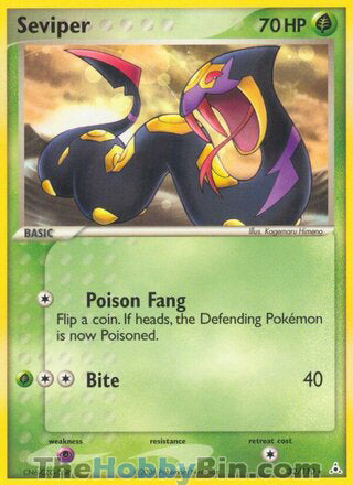 Seviper #32/110 Rare - EX Holon Phantoms Pokemon card