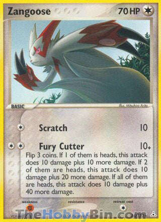 Zangoose #34/110 Rare - EX Holon Phantoms Pokemon card