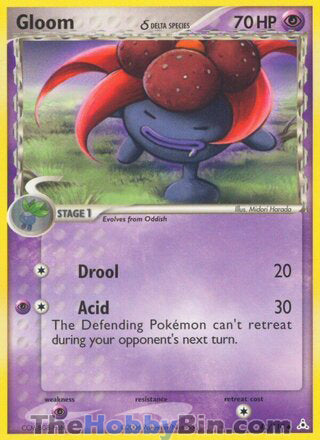 Gloom #42/110 Uncommon - EX Holon Phantoms Pokemon card