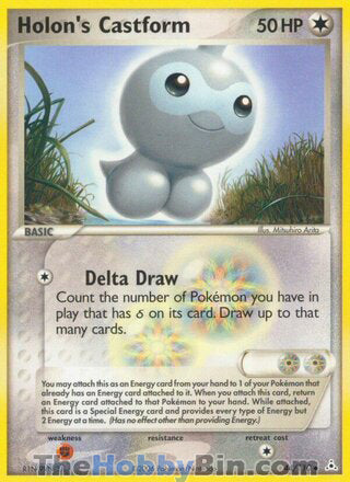 Holon's Castform #44/110 Uncommon - EX Holon Phantoms Pokemon card