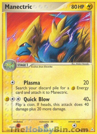 Manectric EX Holon Phantoms Uncommon #46/110