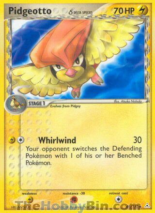 Pidgeotto #49/110 Uncommon - EX Holon Phantoms Pokemon card