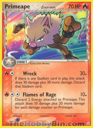 Primeape #50/110 Uncommon - EX Holon Phantoms Pokemon card