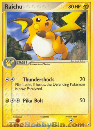 Raichu #51/110 Uncommon - EX Holon Phantoms Pokemon card