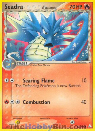 Seadra #52/110 Uncommon - EX Holon Phantoms Pokemon card