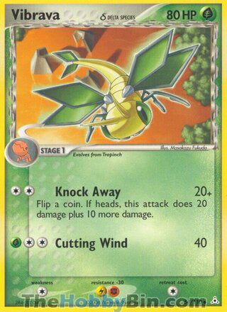 Vibrava #54/110 Uncommon - EX Holon Phantoms Pokemon card