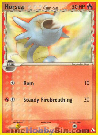 Horsea #66/110 Common - EX Holon Phantoms Pokemon card