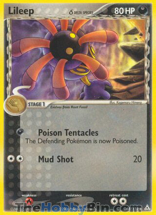 Lileep #68/110 Common - EX Holon Phantoms Pokemon card
