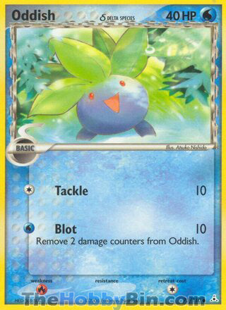 Oddish #73/110 Common - EX Holon Phantoms Pokemon card