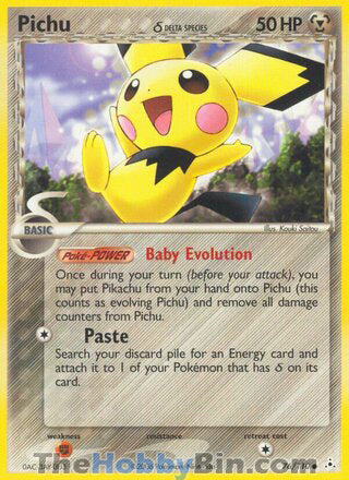 Pichu EX Holon Phantoms Common #76/110