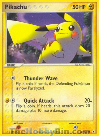 Pikachu #78/110 Common - EX Holon Phantoms Pokemon card