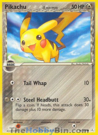 Pikachu #79/110 Common - EX Holon Phantoms Pokemon card
