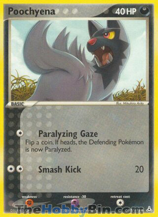 Poochyena #80/110 Common - EX Holon Phantoms Pokemon card