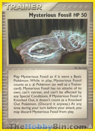 Mysterious Fossil #92/110 Common - EX Holon Phantoms Pokemon card