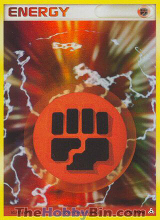 Fighting Energy #110/110 Holo Rare - EX Holon Phantoms Pokemon card
