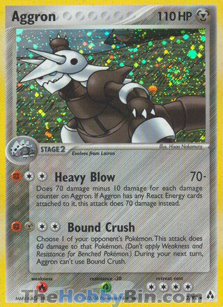 Aggron EX Legend Maker Holo Rare #2/92