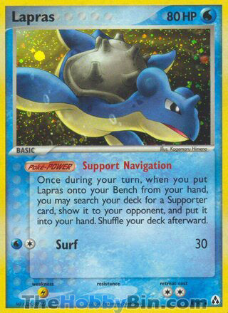 0008 Lapras Holo Rare Legend Maker
