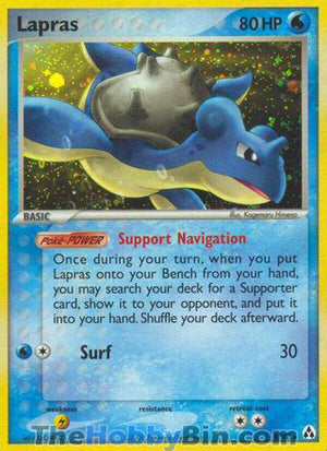0008 Lapras Holo Rare Legend Maker