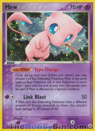 Mew EX Legend Maker Holo Rare #10/92