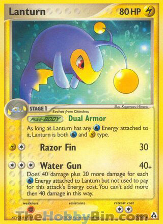 Lanturn #19/92 Rare - EX Legend Maker Pokemon card