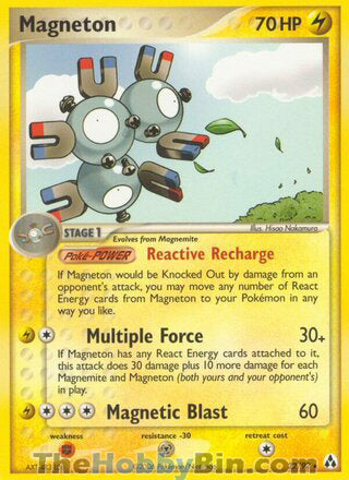 Magneton EX Legend Maker Rare #22/92