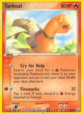 Torkoal #27/92 Rare - EX Legend Maker Pokemon card