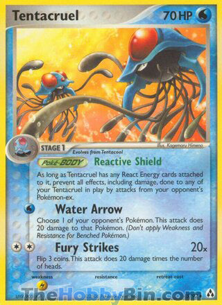 Tentacruel #45/92 Uncommon - EX Legend Maker Pokemon card