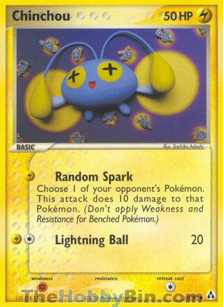 Chinchou #50/92 Common - EX Legend Maker Pokemon card