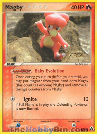 Magby #58/92 Common - EX Legend Maker Pokemon card