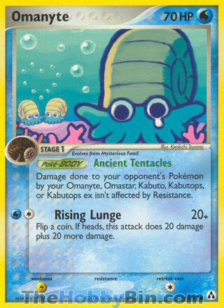 Omanyte #60/92 Common - EX Legend Maker Pokemon card