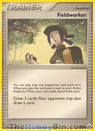 Fieldworker #73/92 Uncommon - EX Legend Maker Pokemon card