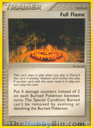 Full Flame #74/92 Uncommon - EX Legend Maker Pokemon card