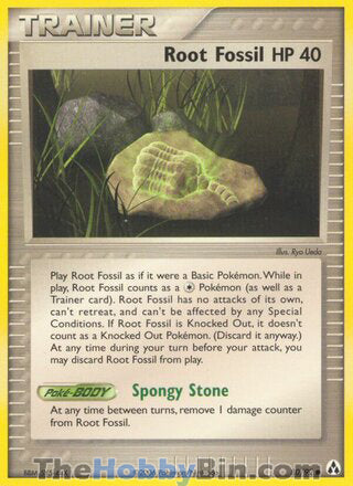 Root Fossil #80/92 Common - EX Legend Maker Pokemon card