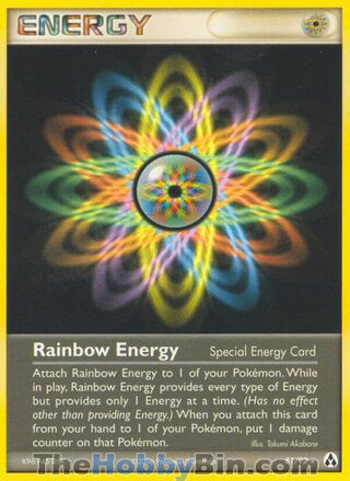 Rainbow Energy #81/92 Rare - EX Legend Maker Pokemon card
