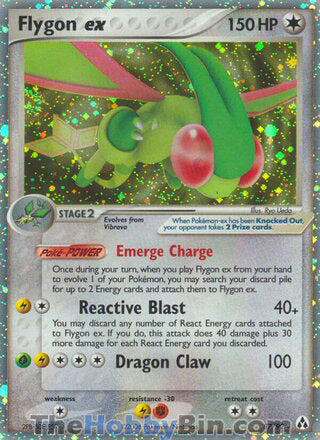 Flygon ex #87/92 Ultra Rare - EX Legend Maker Pokemon card