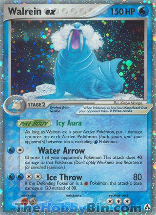 Walrein ex #89/92 Ultra Rare - EX Legend Maker Pokemon card