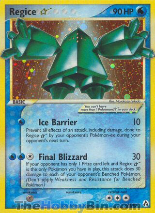 Regice Star #90 Ultra Rare