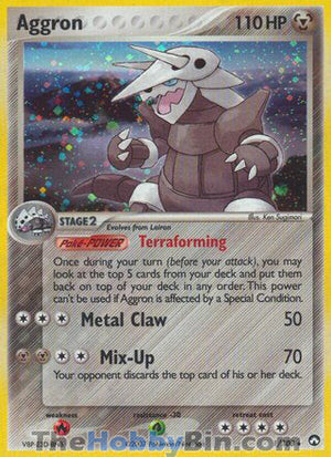 0001 Aggron Holo Rare Power Keepers